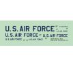 USAF lettering - Blue, 2 sets