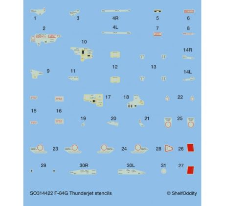 F-84 Thunderjet stencils