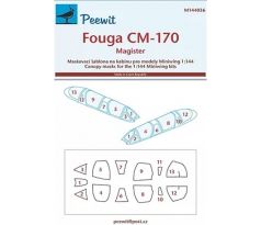 Fouga CM-170 Magister - Canopy Mask for MINIWING