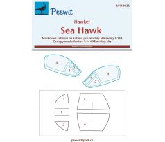Hawker Sea Hawk Canopy Mask for Miniwing