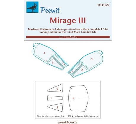 Mirage III - Canopy Mask for Mark I Models