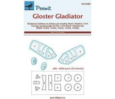 Gloster Gladiator -  Canopy Mask for Mark I Models