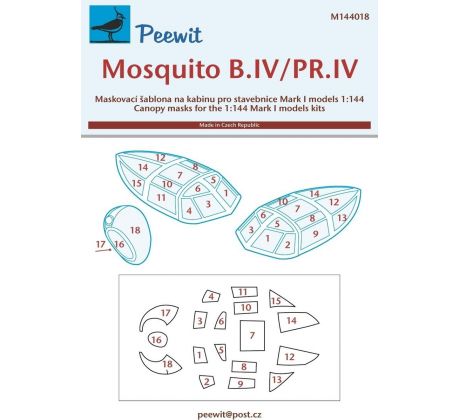 Mosquito B.IV/PR.IV - Canopy Mask for Mark I Models