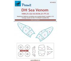 DH Sea Venom FAW.21/22/3/ECM.21/TT.53 - Canopy Mask for Mark I Models