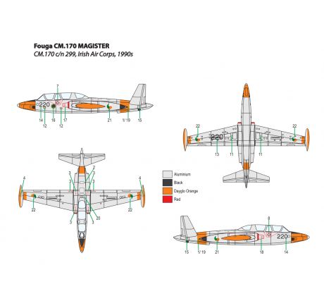 Fouga CM.170 MAGISTER Irish AF
