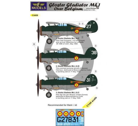 Gloster Gladiator Mk.I over Belgium