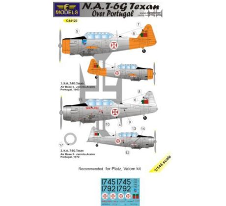 N.A. T-6G Texan Over Portugal