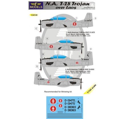 N.A. T-28 Trojan over Laos