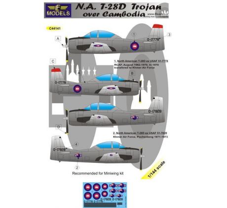 N.A. T-28D Trojan over Cambodia