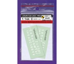 Luftwaffe Code Letters – White, 2 sets