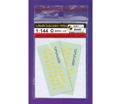 Luftwaffe Code Letters - Yellow, 2 sets