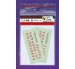 Luftwaffe Code Letters - Red, 2 sets