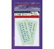 Luftwaffe Code Letters - Blue, 2 sets