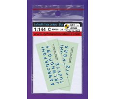 Luftwaffe Code Letters - Blue, 2 sets