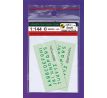 Luftwaffe Code Letters - Green, 2 sets