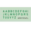 Luftwaffe Code Letters - Green, 2 sets