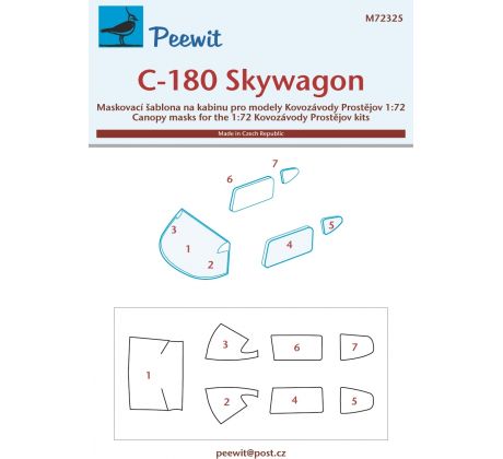 C-180 Skywagon - Canopy Mask Kovozavody Prostejov