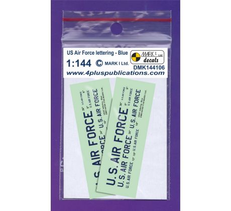 USAF lettering - Blue, 2 sets