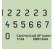 CzAF numerals – Black