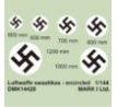 Luftwaffe Swastikas, encircled – White background
