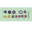 RAF Mustang roundels & fin flashes, 2 sets