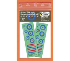 British WWI Night Fighter roundels (Pt. 1) 1-72