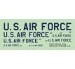 USAF lettering – Blue 2 sets-blue