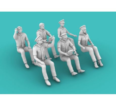 1/72 Airline Pilots 6pcs