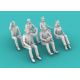 1/72 Airline Pilots 6pcs