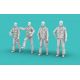 1/72 Vietnam War Era American Pilots standing (set of 4x)