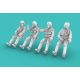 1/72 Vietnam War Era American Pilots sitting (set of 4x)