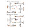 Decal set for Fouga MAGISTER (France / Ireland)