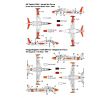 Decal set for Fouga MAGISTER (Israel / Belgium)