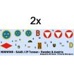Decal set for Saab J-29F TUNNAN (Sweden / Austria)
