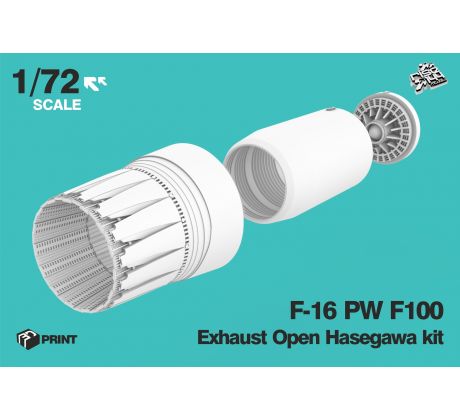 F-16 PW F100 OPEN Exhaust (Hasegawa kit)