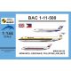 BAC 1-11-500 ‘Monarch, Debonair, Philippine Airlines’