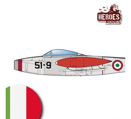 F-84G Thunderjet |  51° Aerobrigata Italian Air Force |  1954