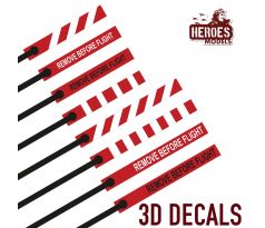 Remove Before Filght Flags | 3D DECALS