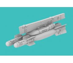 1/72 AUF-2 twin bomb rack with center pylon, with 2x GBU-22 for MIRAGE 2000/MIRAGE F1