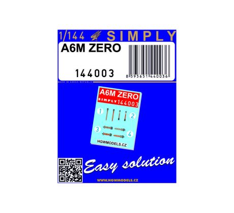 A6M ZERO - Seatbelts 1/144 - 144003