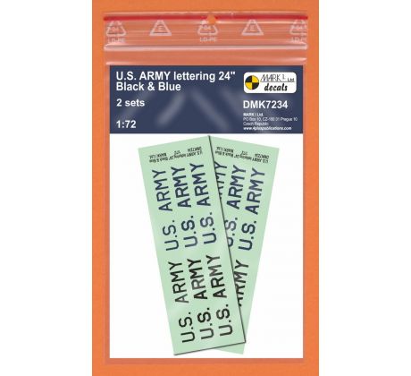US Army 24″ lettering – Black and Blue