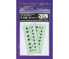 Luftwaffe WWII Crosses (Balkenkreuz), late type – Black/White