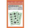 Luftwaffe Crosses (Balkenkreuz), early type, 2 sets