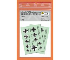 Luftwaffe Crosses (Balkenkreuz), early type, 2 sets
