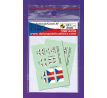 Czechoslovak/Czech AF flag insignia, 2 sets