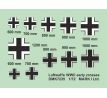 Luftwaffe Crosses (Balkenkreuz), early type, 2 sets