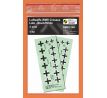 Luftwaffe WWII Crosses, late type - Black/White (2 sets)
