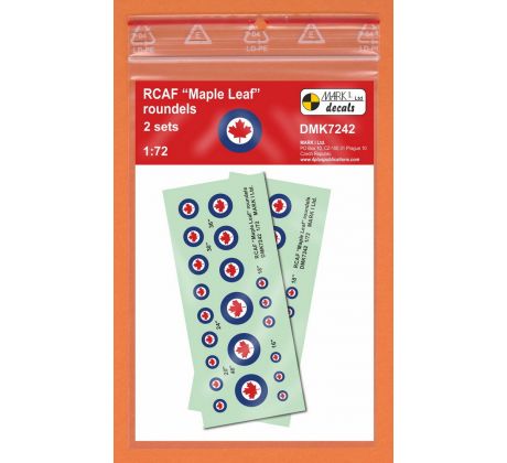 RCAF Maple Leaf roundels, 2 sets